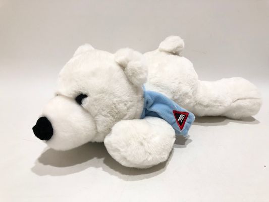 100% पीपी कपास उपहार बच्चों के लिए छोटे झूठ बोल ध्रुवीय भालू आलीशान खिलौना उपहार भरवां
