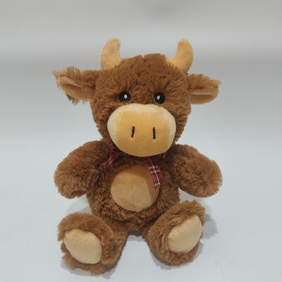 रिकॉर्डिंग और दोहराव चलती बाएं और दाएं हाइलैंड गाय