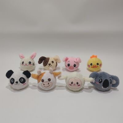 खेल के लिए जीवंत 8-टुकड़ा फार्म एनिमल बाउंस बॉल संग्रह