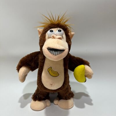 इंटरएक्टिव केला चोरी करना बंदर प्लश खिलौना भावनात्मक प्रतिक्रिया गोरिल्ला गुड़िया मजेदार नवीनता उपहार