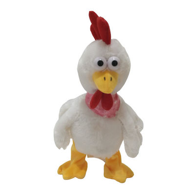 32cm 12.6 इंच प्यारा नृत्य गायन नरम खिलौना चिकन मुर्गी भरवां जानवर