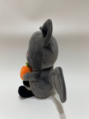 कद्दू के साथ 7 पीसी विविध चमगादड़ खिलौने, प्यारा भोजन बच्चों और घर की सजावट के लिए भरवां जानवर