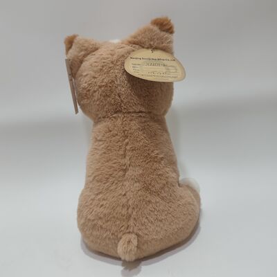 अंदर मिट्टी के बीन्स पाउच के साथ गर्म नरम आलीशान कुत्ता