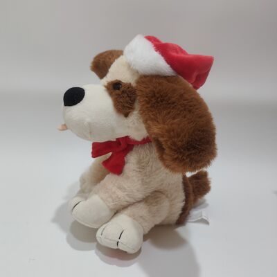 संगीत गायन क्रिसमस कुत्ते के साथ चलती कान