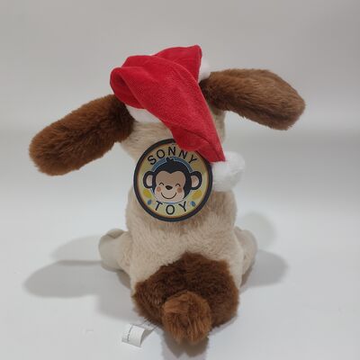 संगीत गायन क्रिसमस कुत्ते के साथ चलती कान