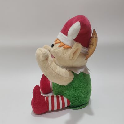 संगीत और चलती बाहों के साथ Peekaboo एल्फ