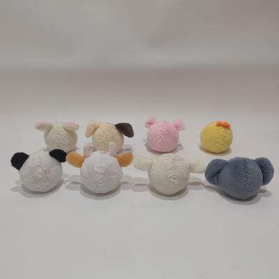 खेल के लिए जीवंत 8-टुकड़ा फार्म एनिमल बाउंस बॉल संग्रह