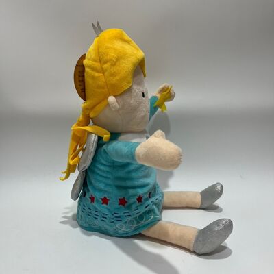 Singing Christmas Angel Plush Doll with Red Light Musical Interactive Holiday Toy