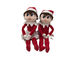 क्रिसमस योगिनी लड़की और लड़का सभी उम्र 38cm . के लिए पशु आलीशान खिलौना भरवां