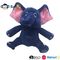 घर की सजावट और पारिवारिक मनोरंजन के लिए 20 सेमी सॉफ्ट ब्लू प्लश बेबी हाथी खिलौना डब्ल्यू / गुलाबी कान