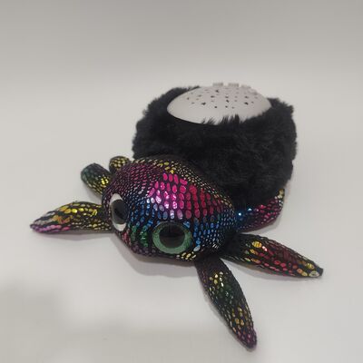 संगीत के साथ प्लश स्पाइडर नाइट लाइट प्रोजेक्टर